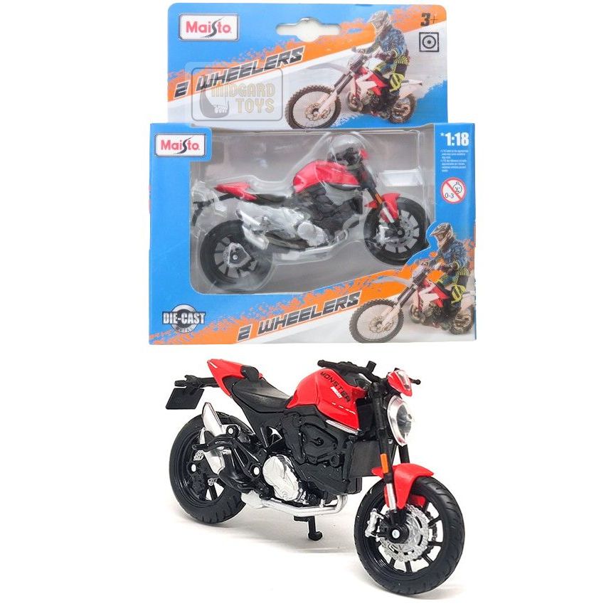 Moto Ducati Monster Plus 2021 - 2 Wheelers - 1/18 - Maisto