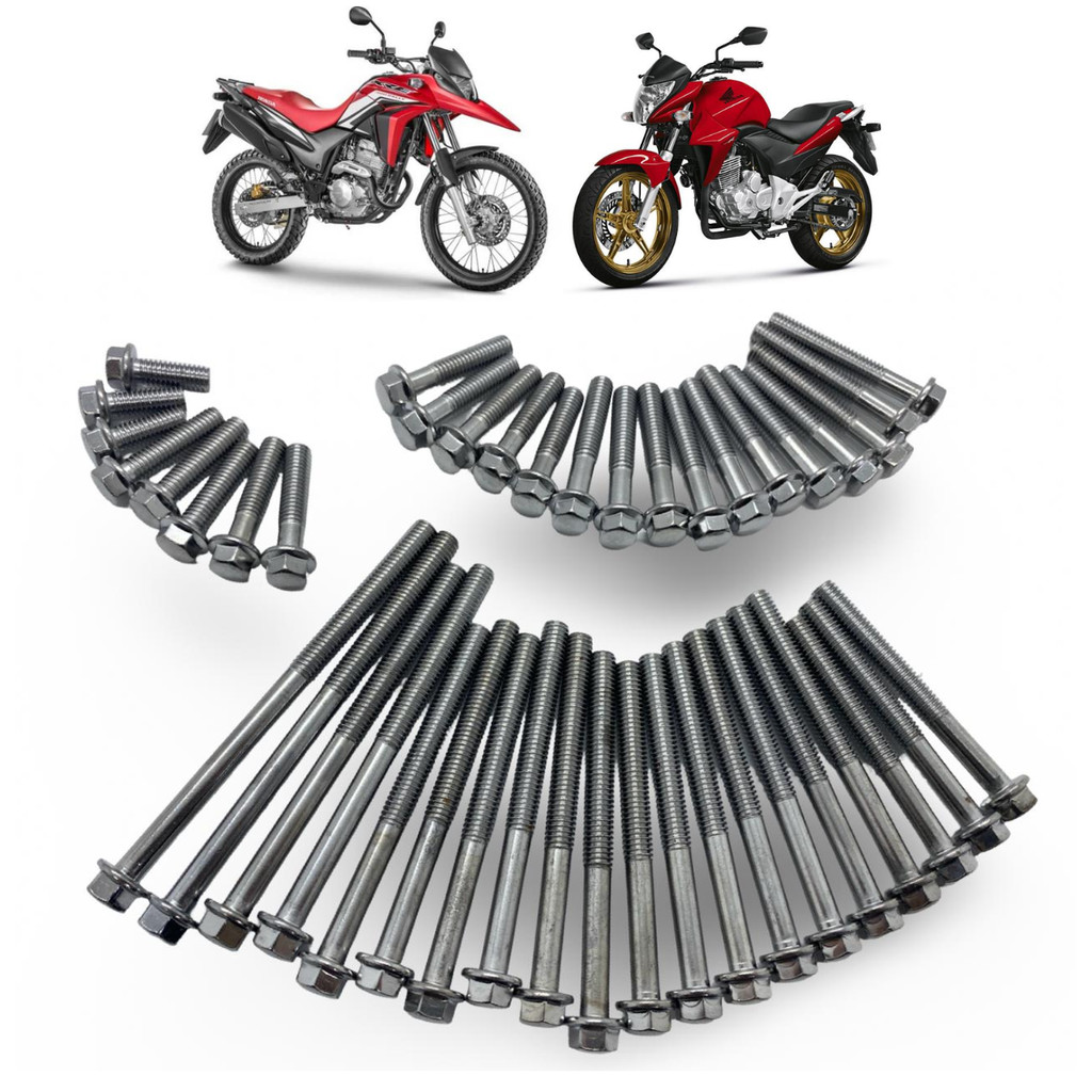 44 PARAFUSO COMPLETO DO MOTOR XRE 300 CB 300 2009 Á 2015 ALTA QUALIDADE