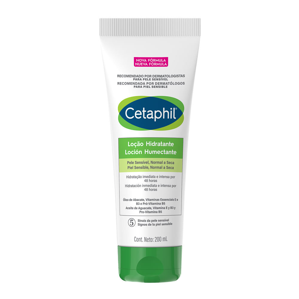 Cetaphil Loção Hidratante Pele Sensível, Norma a Seca 200ml em Oferta na Shopee