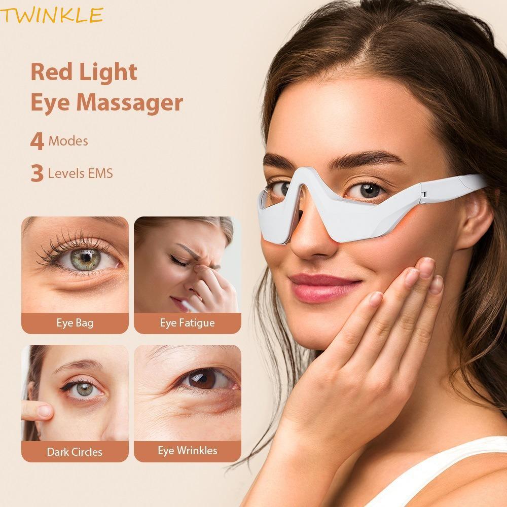 Massageador De Olhos TWINKLEO , Terapia De Luz Vermelha , Cuidados Com Os Microcorrente | De Beleza Anti-Envelhecimento