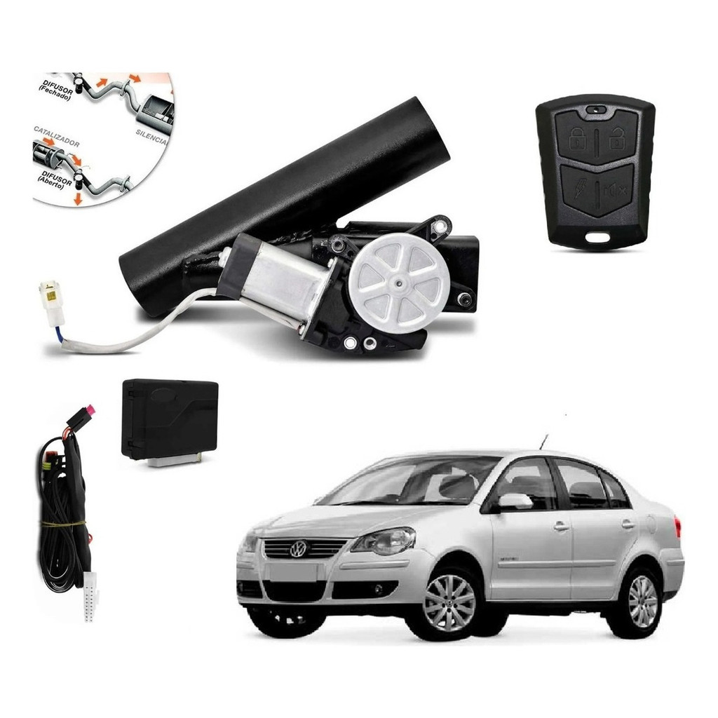 Difusor Escapamento Vw Polo Sedan Ronco Esportivo Controle