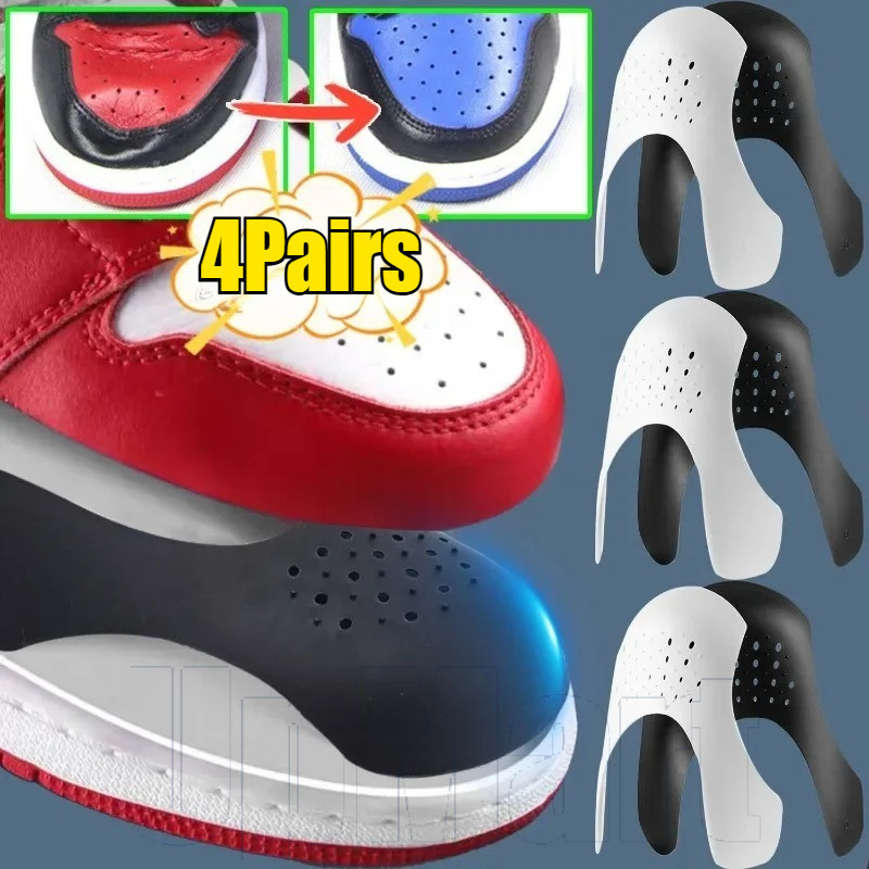 1/2/4 Pares De Protetor De Sapato TPE Respirável Com Design Anti-Rugas , Almofada De Suporte Personalizável Para Espaço 