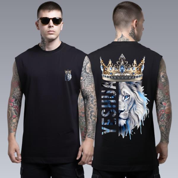 Regata Machão Masculina Leão De Judá Yeshua Cristão