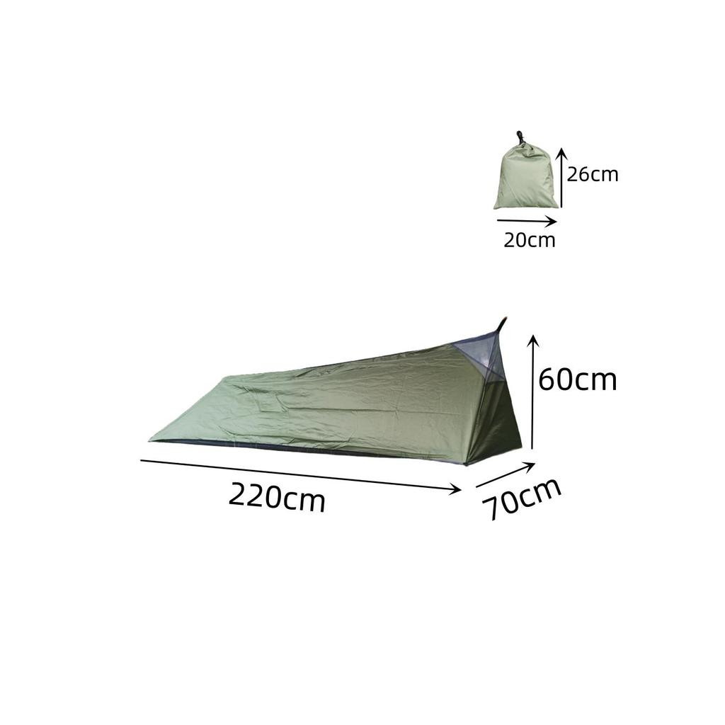 MCETO floresta escondida sem haste portátil A linha acampamento saco de dormir tenda mosquiteiro Ultra-leve equipamento 