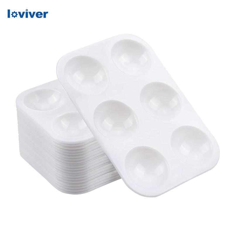 Paletas De Bandeja De Pintura De 20 Peças , Com 6 Poços , Arte Versátil