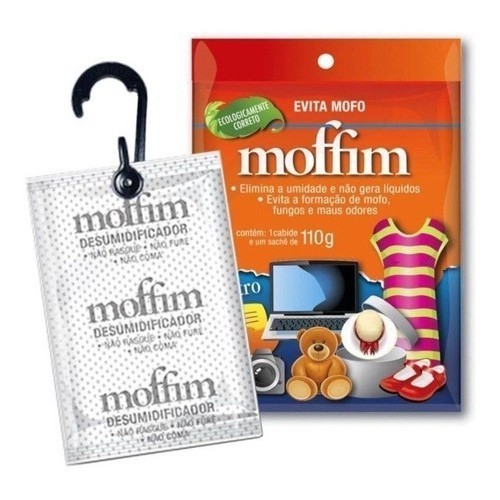 Kit 3 Antimofo Desumidificador Moffim Armário Carro 110g