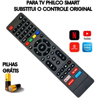 Controle Remoto para TV Philco Smart Compatível Substitui o Original