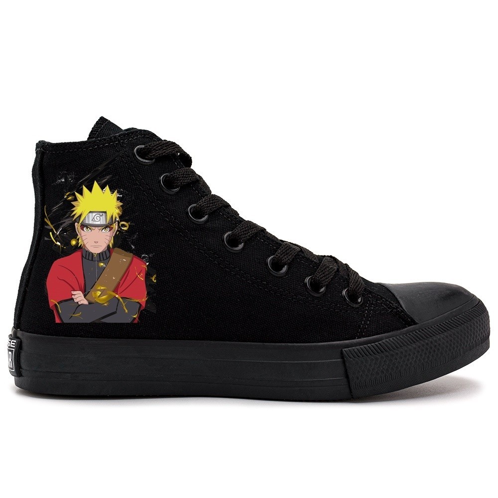 Tênis Naruto Novidade Anime Shippuden Botinha Cano Alto Sem Salto Fandom Colecionável Aniversários