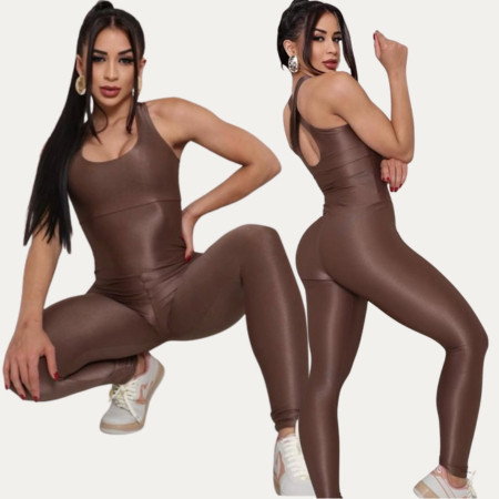 Macacão Canelado Premium Longo - Zero Transparência, Alta Qualidade, Tamanhos 40 a 46