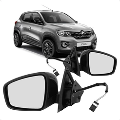 Retrovisor Kwid 2017 2018 2019 A 2025 Elétrico Capa Preta