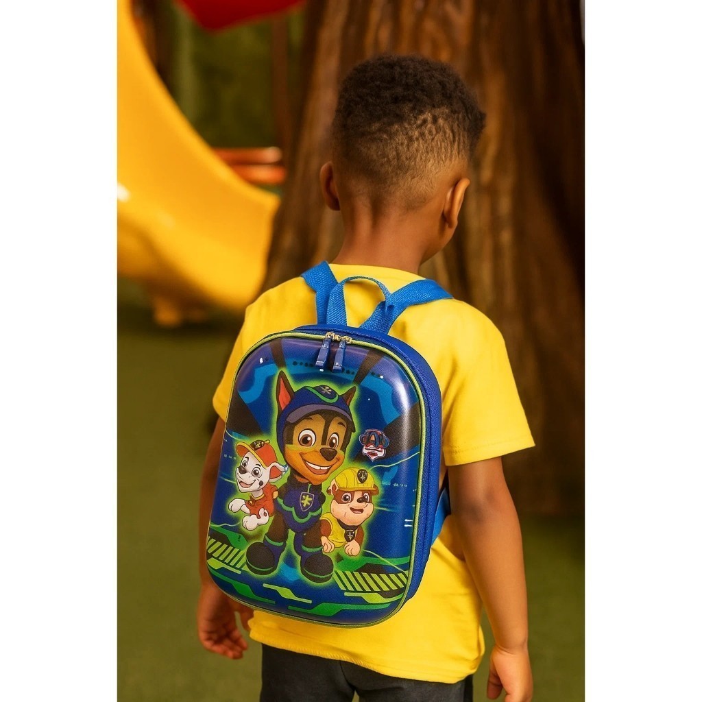 Mochila Infantil Personagem Tamanho P Roxa Azul Escolar Diversão Criança Achadinhos Achadinhos