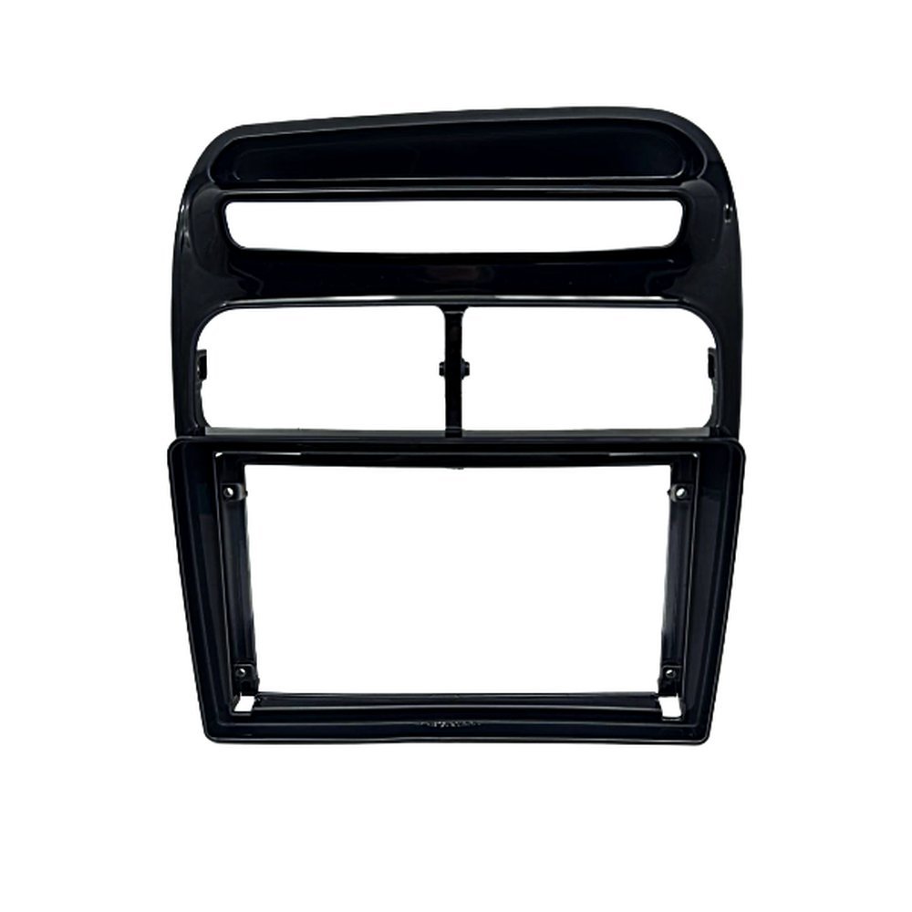 Moldura 9" Chinês Fiat Linea 08/14 - Black Piano em Oferta na Shopee