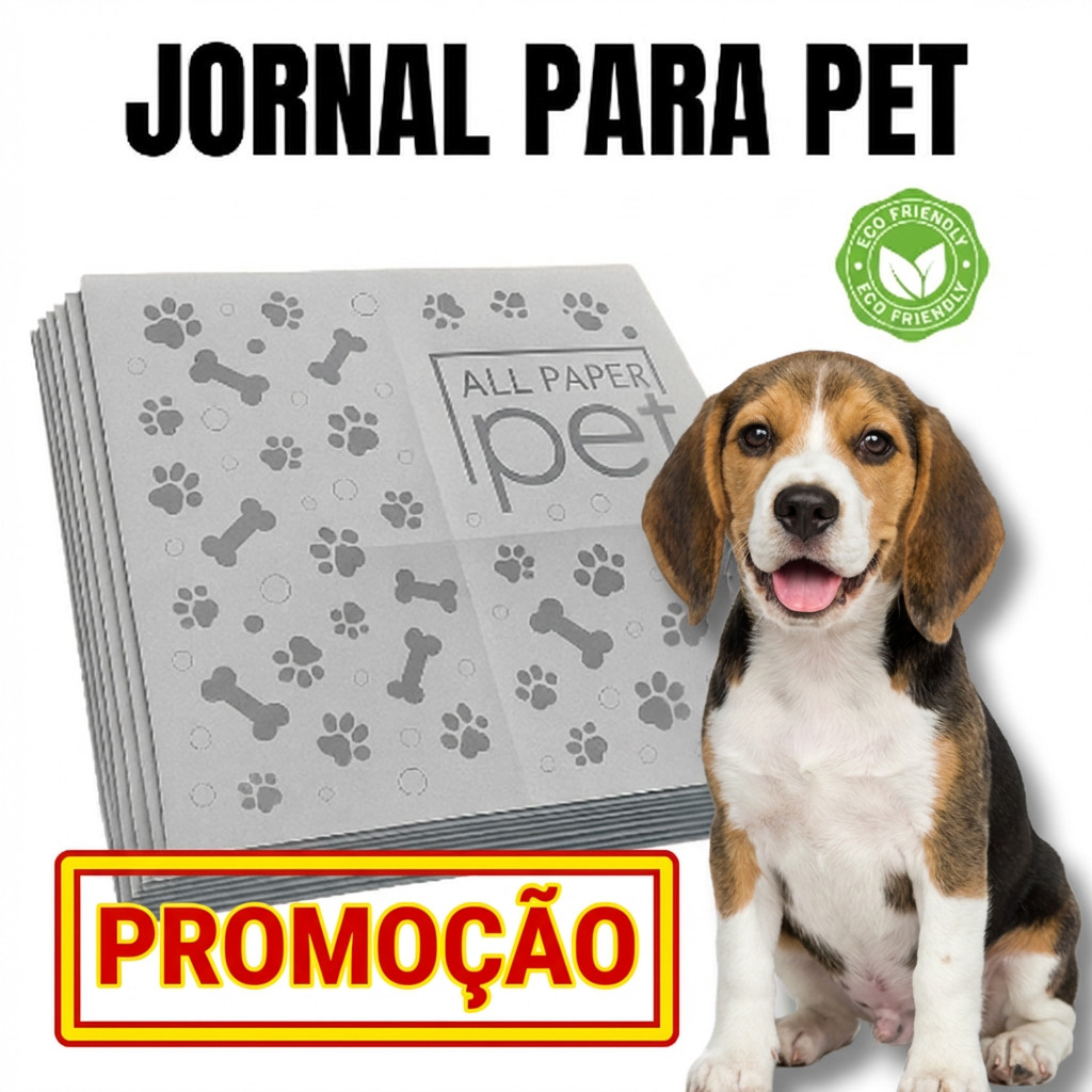 Jornal para Pet 62x58 cm Kit 60/120/180/240/300 Folhas Tapete Higiênico Pet Absorvente em Oferta na Shopee
