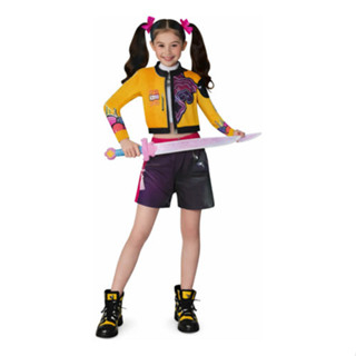 Fantasia Guerreira Kpop Infantil Completa Demon Hunters – Jaqueta Shorts Acessórios Cosplay Halloween em Oferta na Shopee