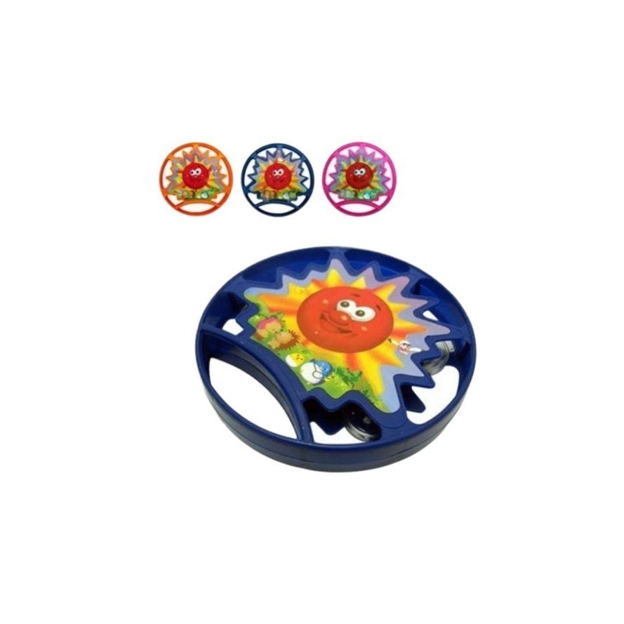 Kit 10 Pandeirinhos Luxo Infantis 15cm – Pandeiro de Plástico Brinquedo Musical
