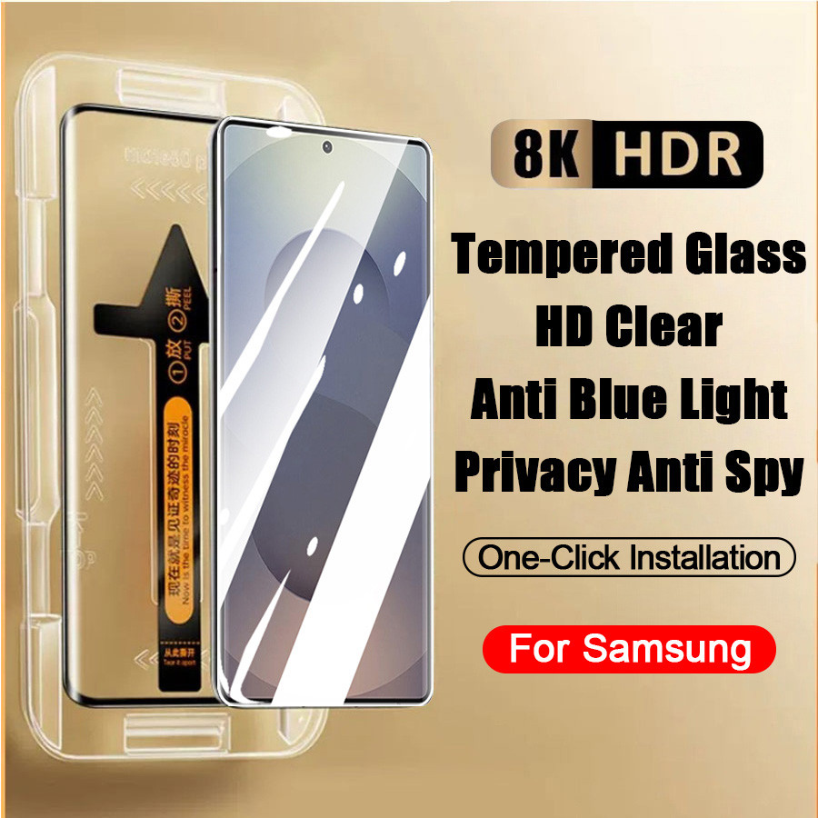 Película de vidro 3D Temperado FULL Privativa HD Para Samsung Galaxy S26 S25 S24 S23 S22 Ultra Plus FE