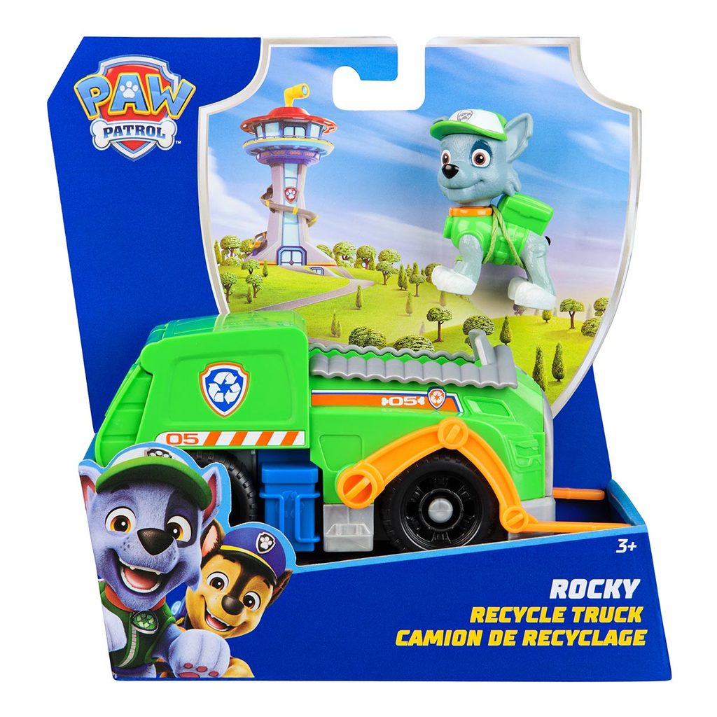 Patrulha Canina - Carrinho Com Boneco do Rocky (Novo)