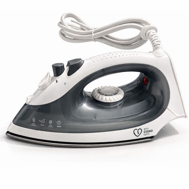 Ferro de Passar Roupas a Vapor 1200W 127V com Spray