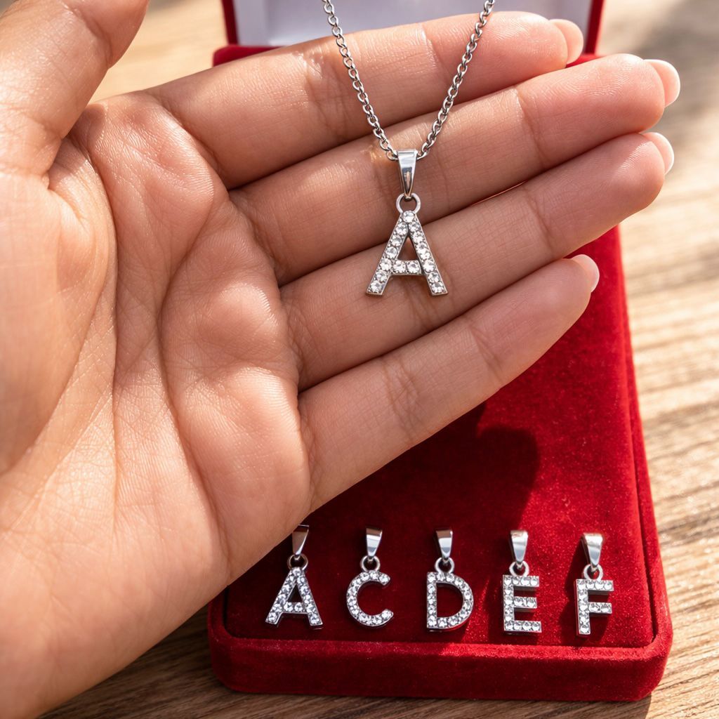 Detalhes do Kit Corrente cordão Colar elo português prata 925 2mm + Ping letra personalizada 3d cravejada alto relevo não descasca