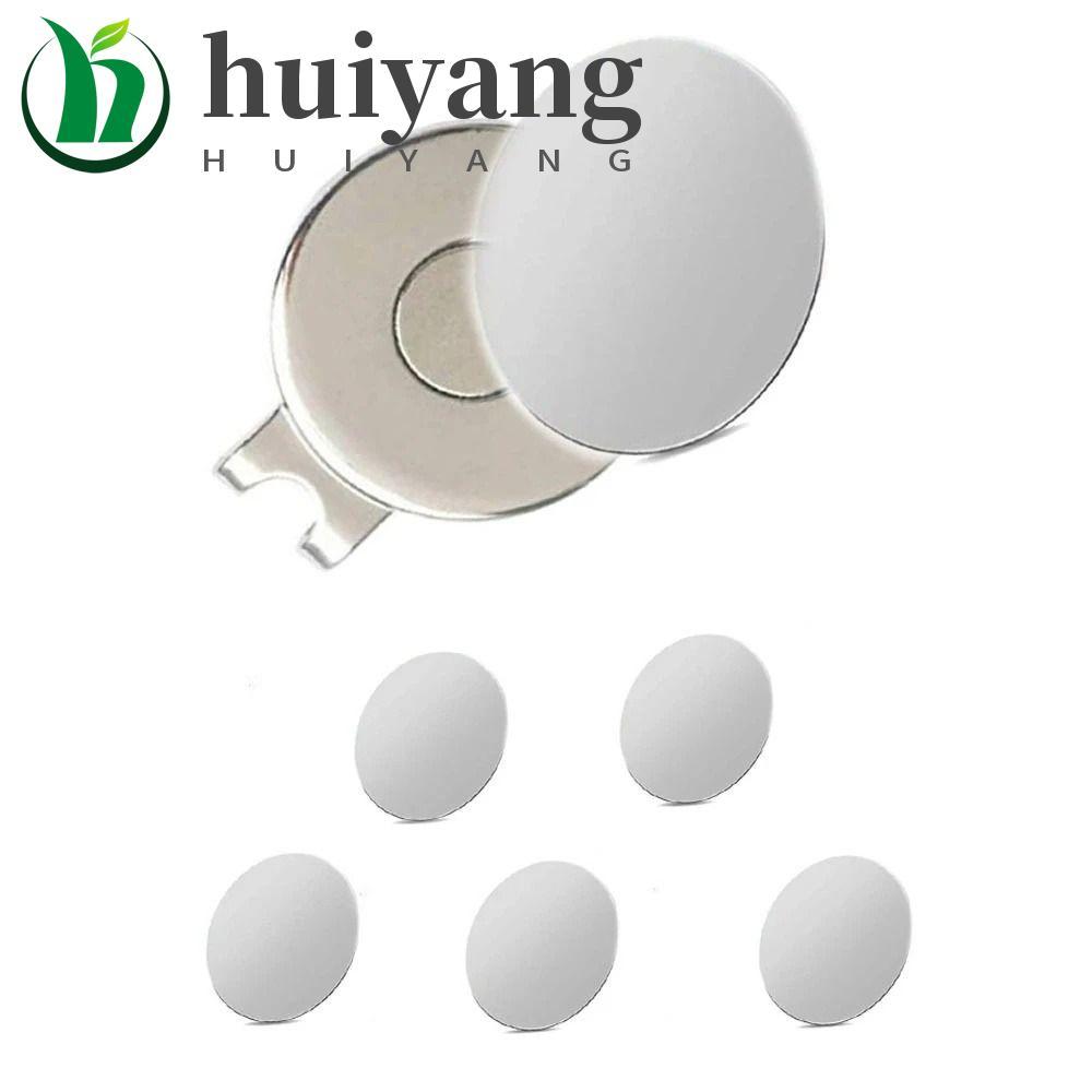 HUIYANG Marcadores De Posição De Bolas De Golfe , Esportes Ao Ar Livre , 1 Peça , 25mm , Clipe De Chapéu De Metal Pratea