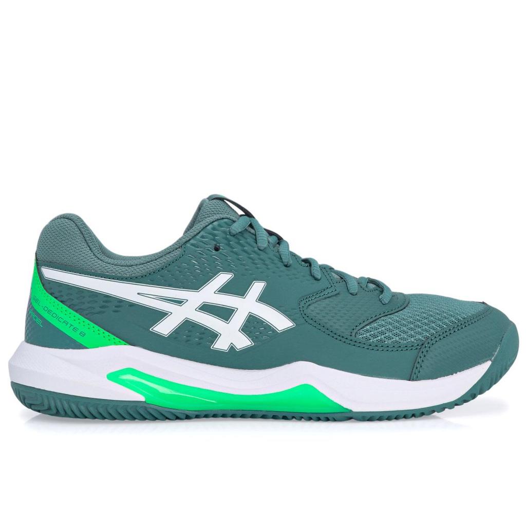 Tênis Asics Gel Dedicate 8 Padel Verde e Branco