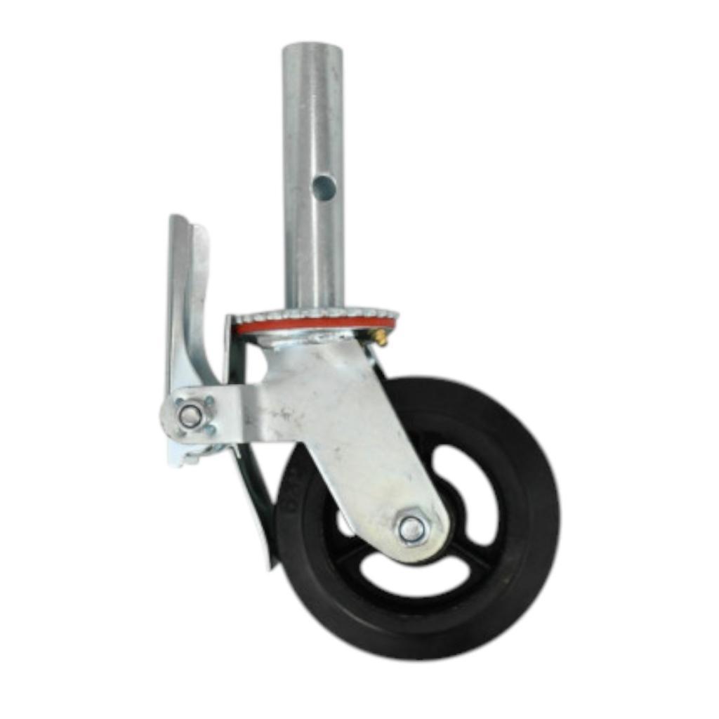 Rodízio Giratório Andaime Com Freio 140mm Ajax Roda Industrial Reforçada