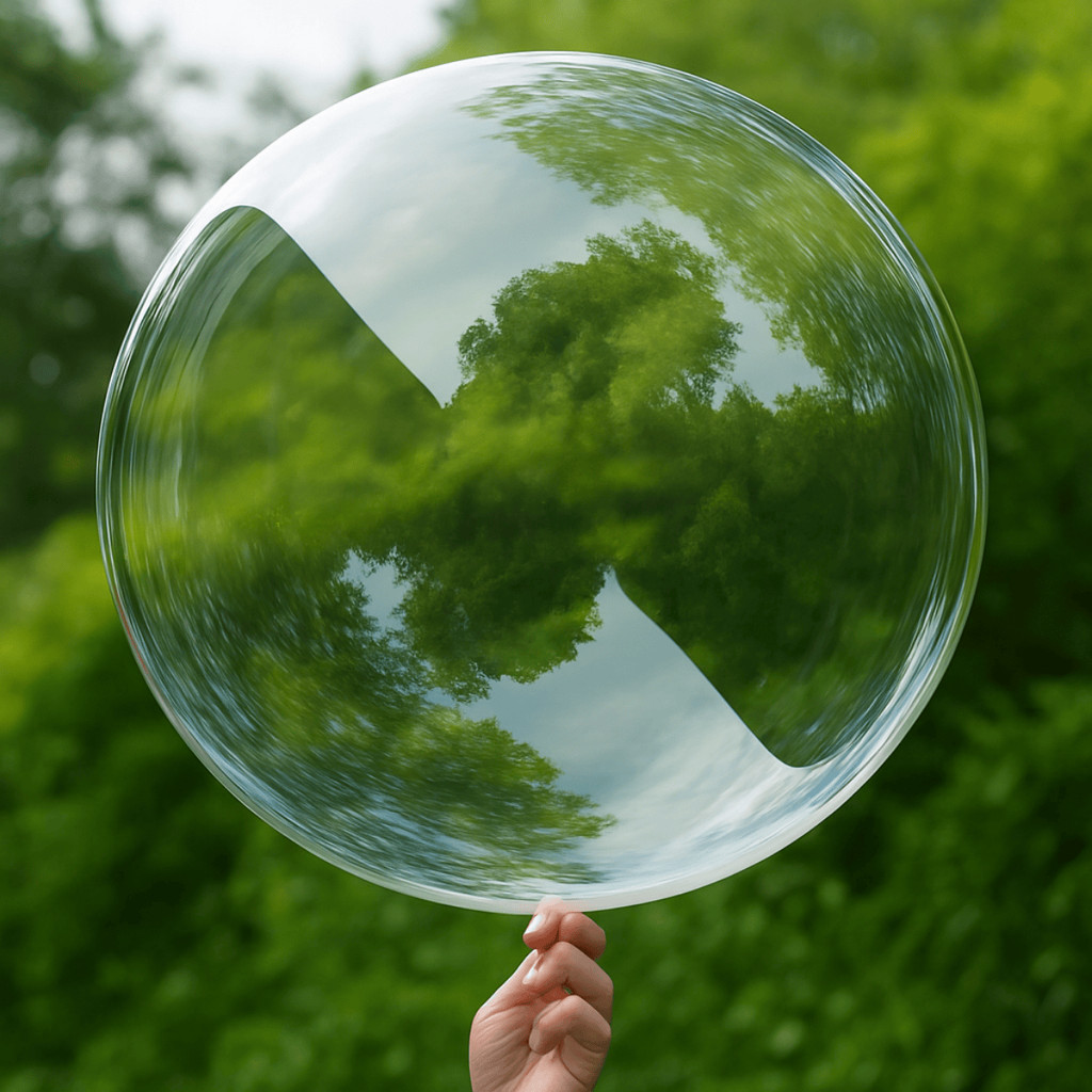 Kit 5/10/25/50 Balão Bubble 24 Polegadas Transparente Cristal 60cm Bolha Bobo Festa Decoração Balões