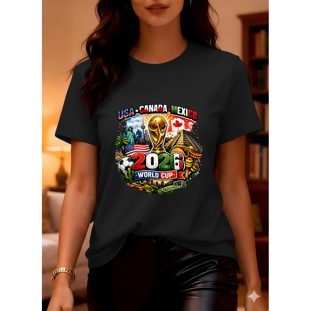 Camiseta Unissex Oversized Plus Size Feminina Masculina Camisa Do Mundo  Usa Canadá México, Com Imagens Da Copa Do Mundo