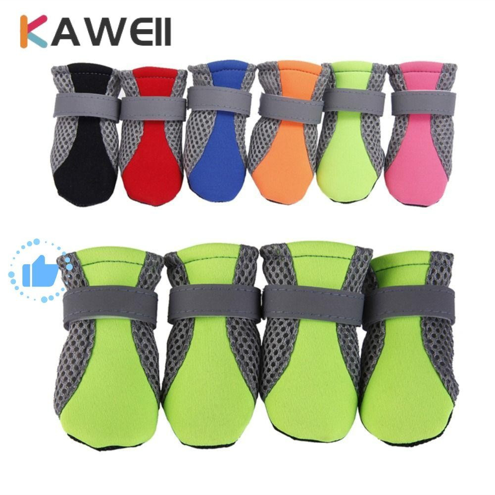 Sapatos Para Cães De Estimação KAWEII , Botas De Chuva Com Alça Ajustável À Prova D'água , Calçados Animais Fundo Macio