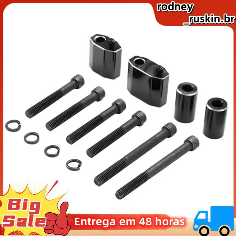 Kit De Extensão De Apoio Para Os Pés De Moto , Pedal De Piso , Extensor Espaçador , Conjunto À Prova De Ferrugem