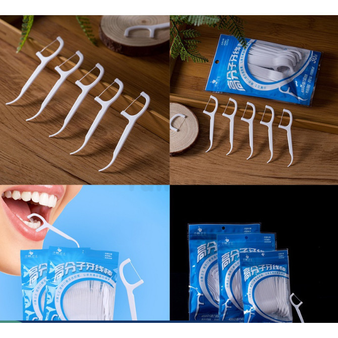 Fio Dental Infantil com Haste Arco Ultra Fino | Palito Dental Limpeza Fácil Crianças