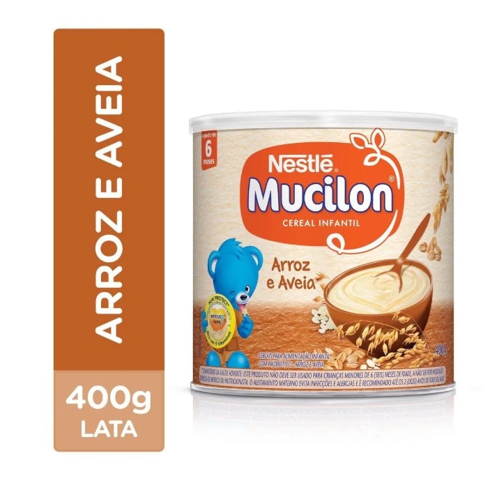 Cereal Infantil Mucilon Arroz e Aveia 400g