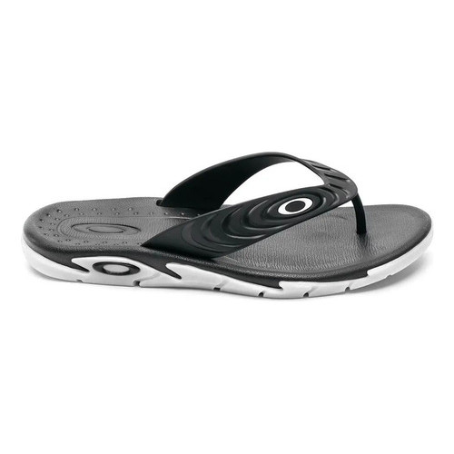 Chinelo Oakley Crowd Preto / Branco