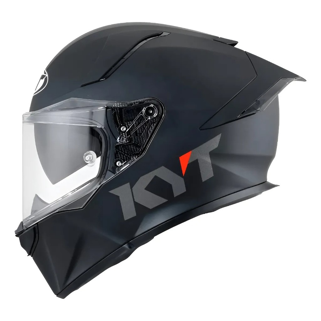 Capacete Esportivo Kyt R2r Com Óculos Interno Fechado Integral Masculino Feminino Preto Fosco