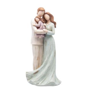 Figura Decorativa Wolff Família de Resina 12cm x 10cm x 25cm em Oferta na Shopee