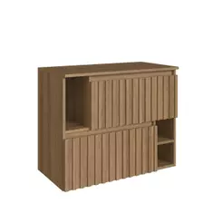 Gabinete de Banheiro Suspenso 75cm 2 Portas Basculante Mel Luiza BL1000 - Faema Móveis