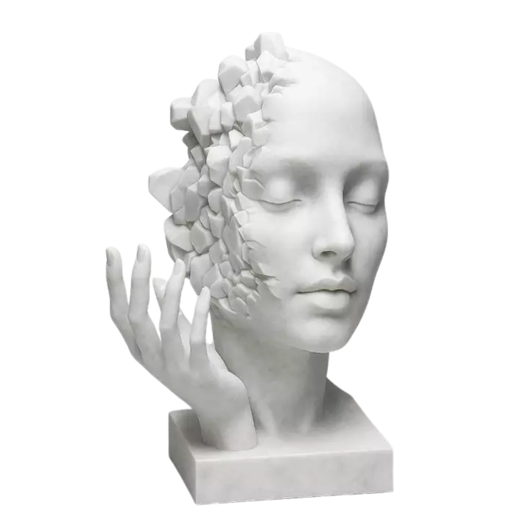 Escultura Decorativa Fragmentos da Alma 3D – Arte Abstrata e Moderna para Decoração em Oferta na Shopee