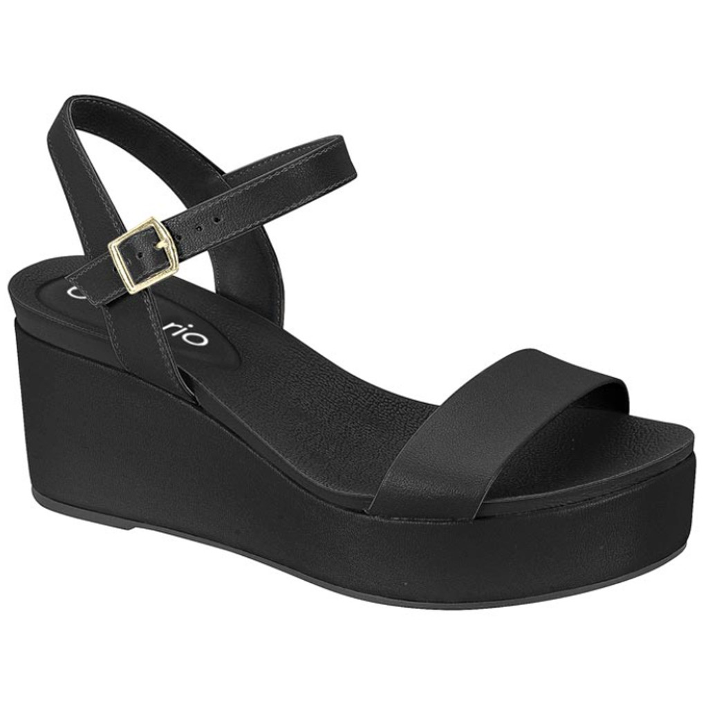 Sandália Feminina Anabela Beira Rio Conforto 8407.135 em Oferta na Shopee