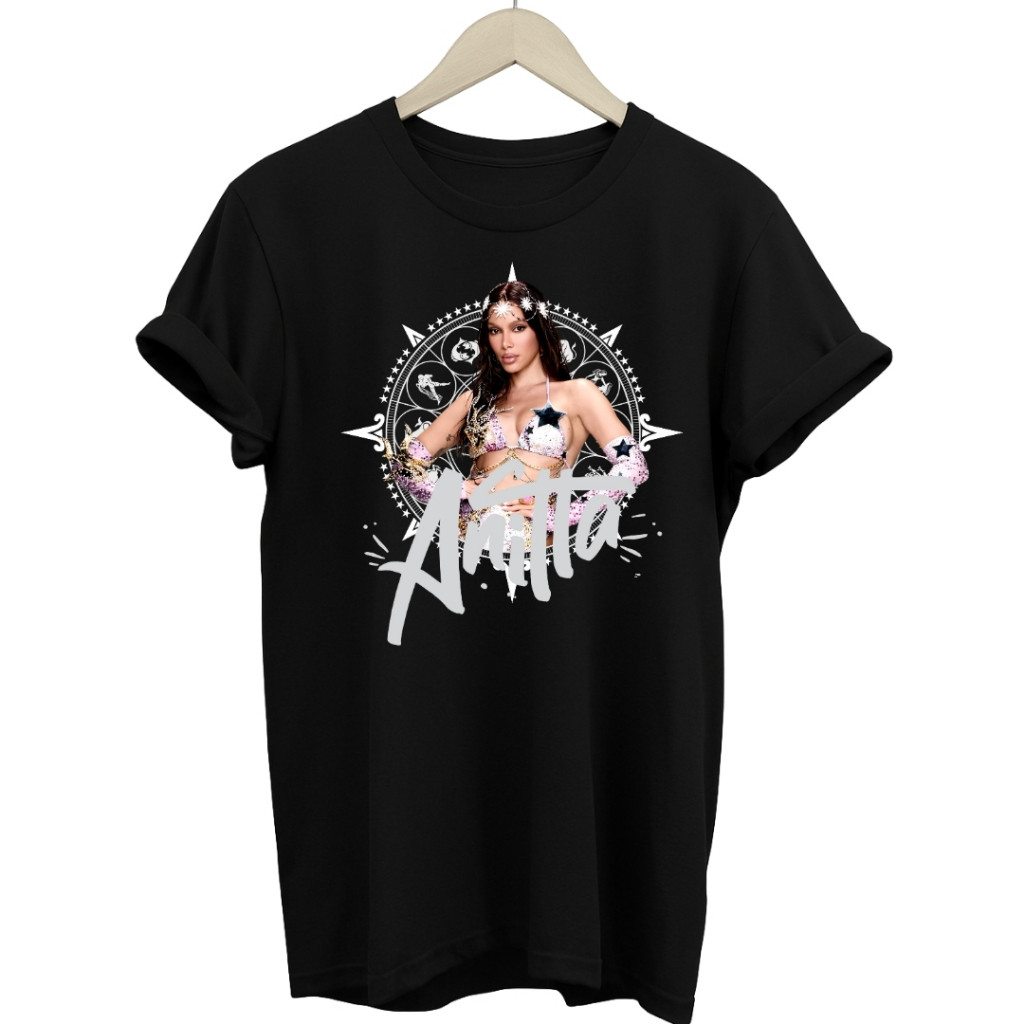 [Camiseta Premium em Algodão Puro]TT Tshirt Unissex Cantora Funk Anitta Música Brasil Ensaios 2026 Carnaval Camisa 100%