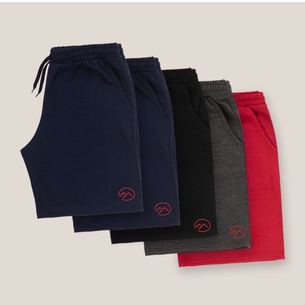 Kit Infantil e Juvenil  3 e 5 Bermudas Moletom Masculino Tamanhos 4 6 8 10 12 14 e 16