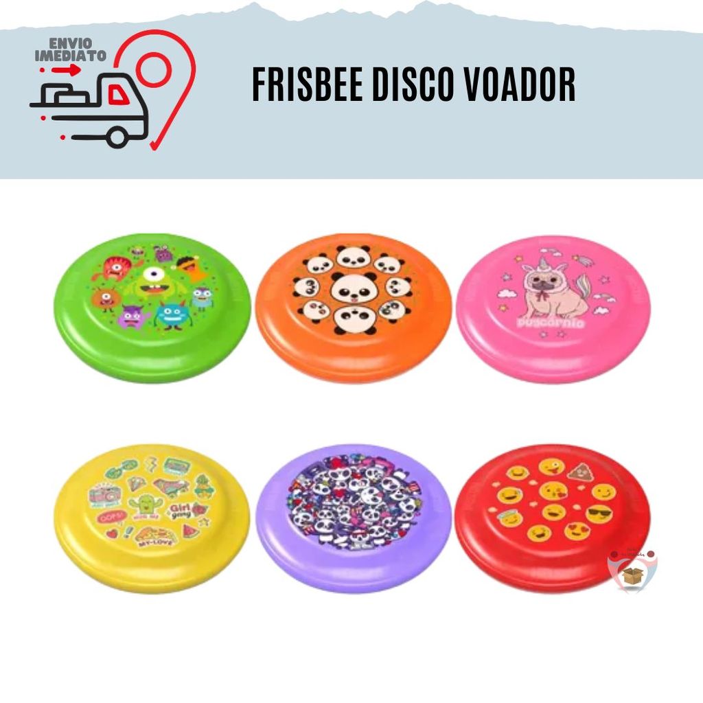 Frisbee Disco Voador Infantil  Brinquedo ao Ar Livre  Diversão para Crianças + 6 Anos em Oferta na Shopee