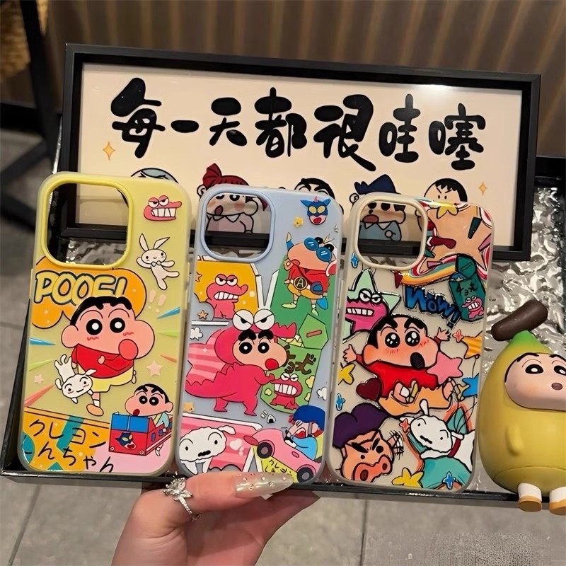 crayon shinchan Marcon Cores Geléia Caso Para Samsung A17 A07 A26 A06 A16 A35 A54 A05S A05 A15 A14 A13 A52 A04S A03S A04