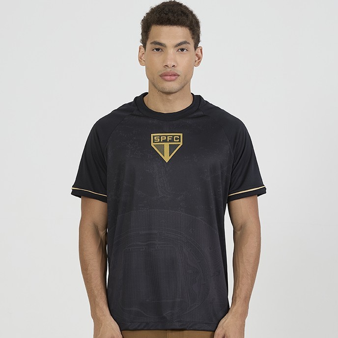 Camiseta São Paulo Frequencia Preta em Oferta na Shopee