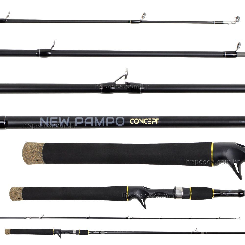 Vara Para Carretilha Albatroz New Pampo Concept 8'0" (2,40m) 20-50Lb 2405 - 5 Partes