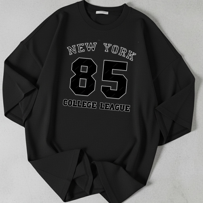 Camiseta New York King 85 College League Camisa Futebol Americano Streetwear Algodão