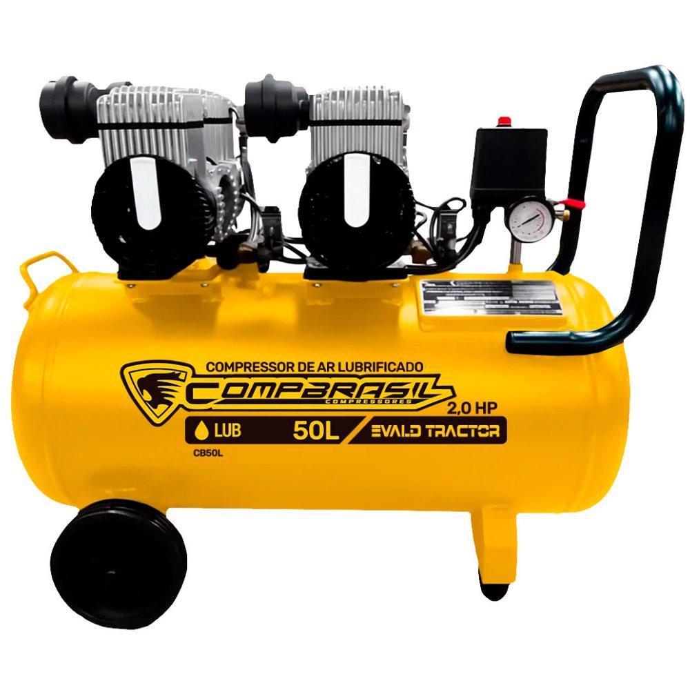 Compressor Portátil Lub 8,6 Pés 2,0HP 50L COMPBRASIL em Oferta na Shopee