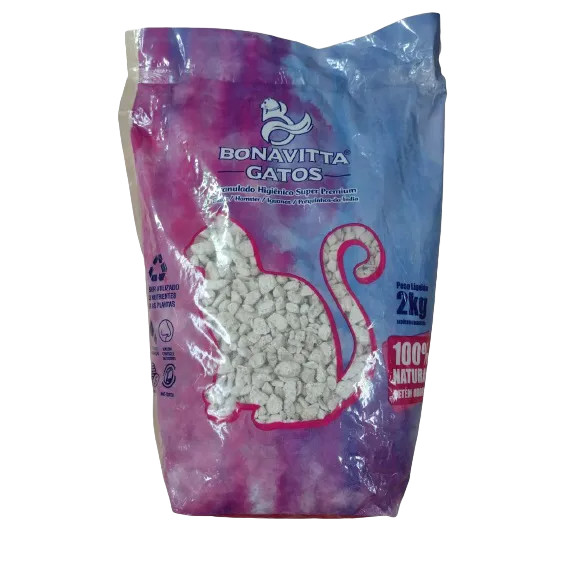 AREIA PARA GATO BONNA VITA BRANCA 2KG