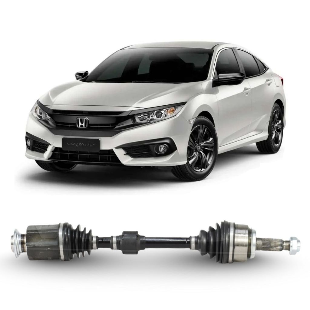 Semi Eixo Dianteiro Honda Civic Touring 1.5 CVT 2017>2026 Automático Lado Direito (28 Dentes Junta / 27-2 Dentes Tulipa)