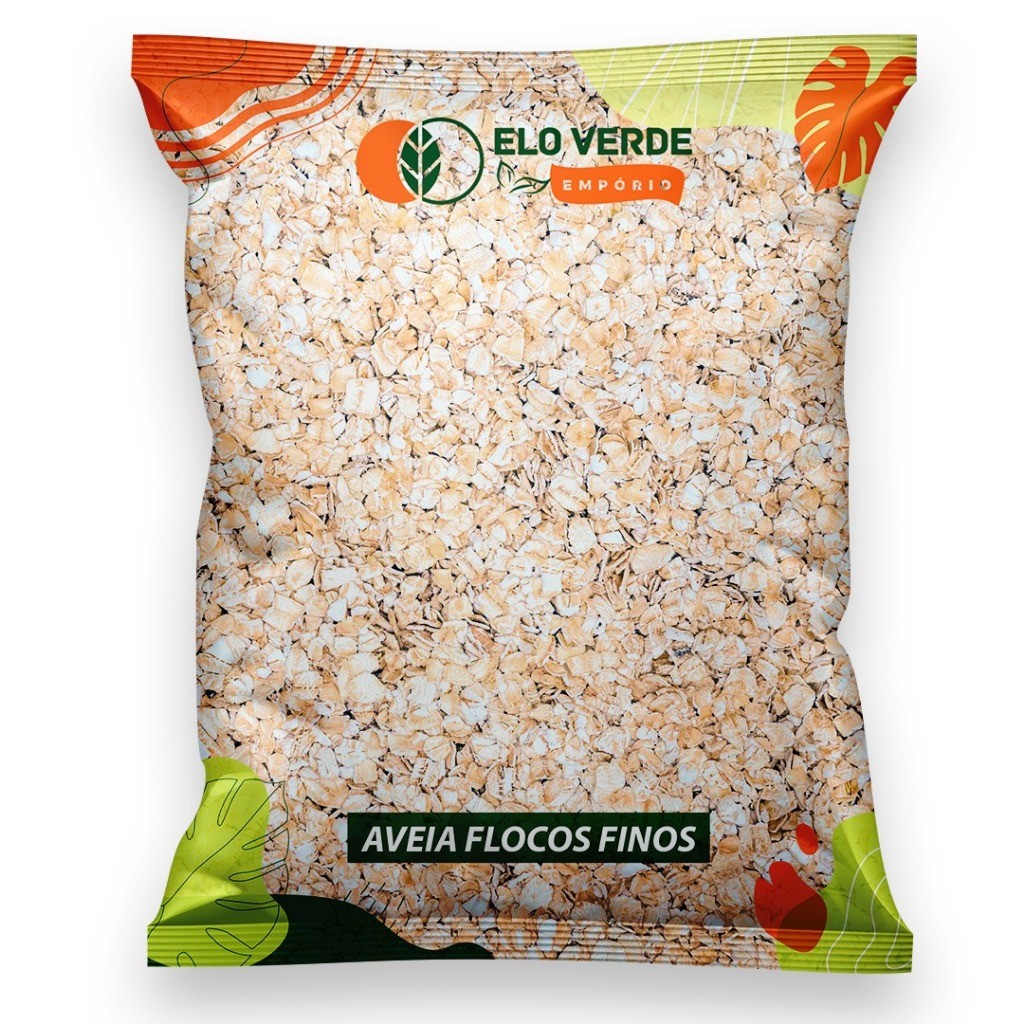 Aveia em Flocos Finos | 100% Natural | Fonte de Fibras 1kg em Oferta na Shopee