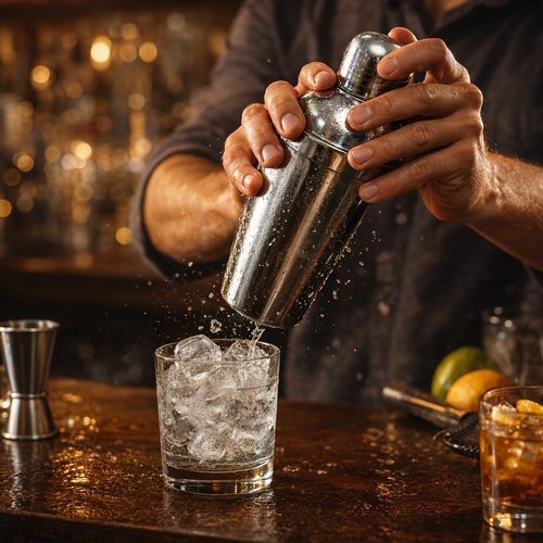 Coqueteleira Em Inox 500 ml Bebida Drink Caipirinha Bar